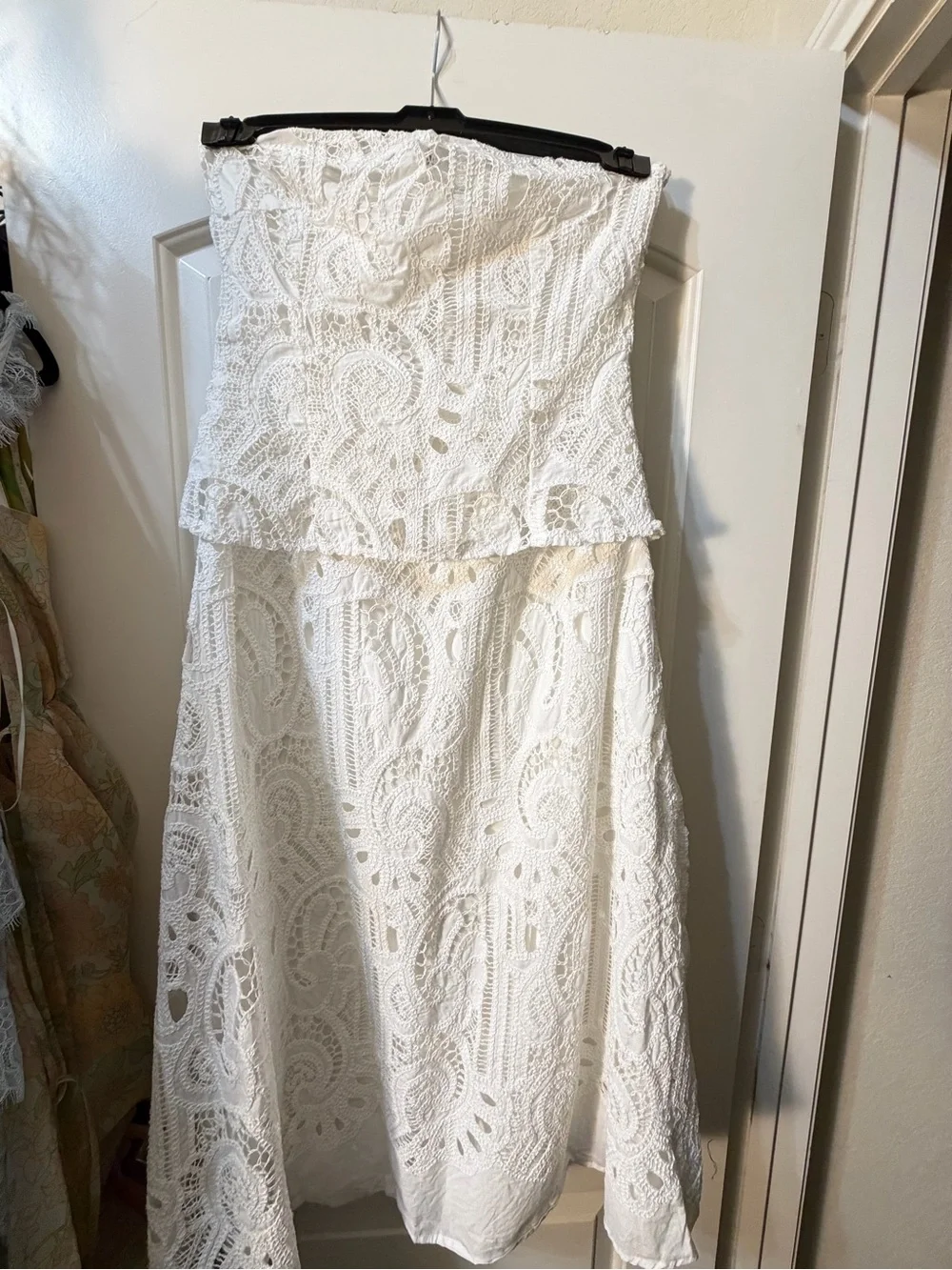 Crochet strapless Midi
